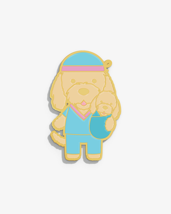 Labor-Doodle Lapel Pin