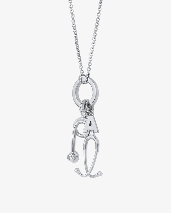 Long Rolo Chain w/ Large Charm Holder