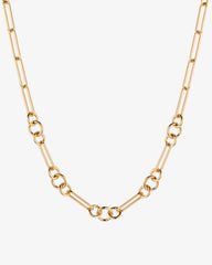 Long Link Charm Holder Necklace