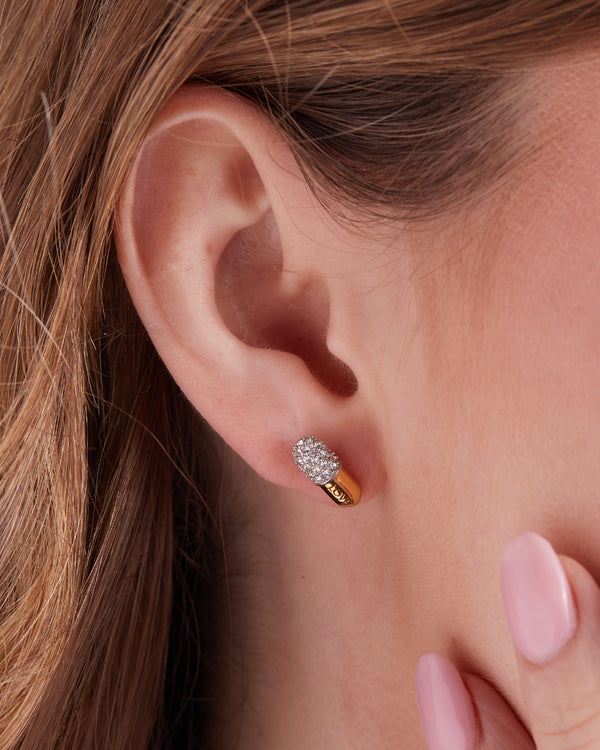 Love Pill Pavé Stud Earrings