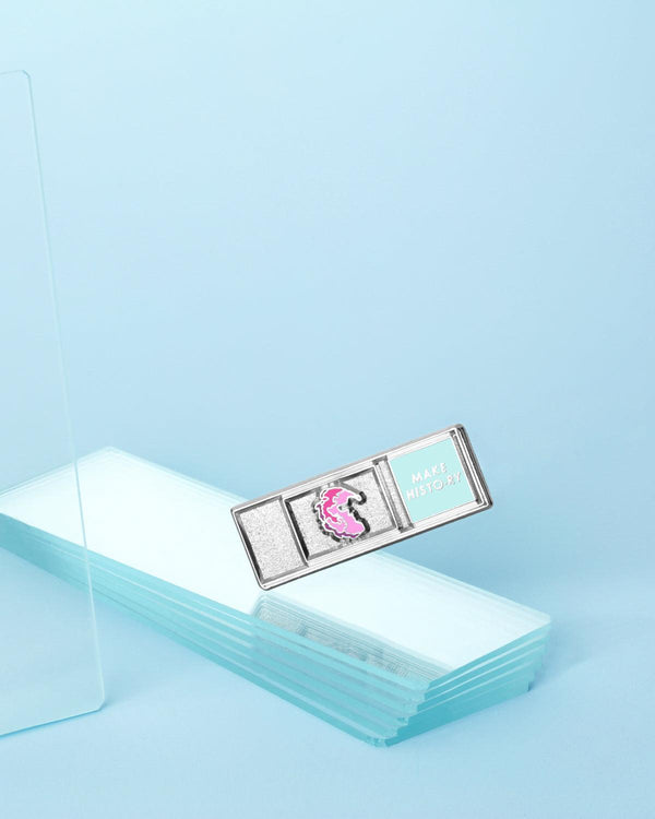 Make Histo-ry (Glass Slide) Lapel Pin - V Coterie