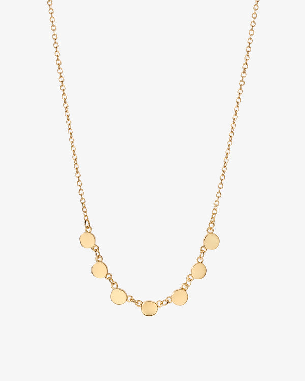 Multi Disc Row Necklace