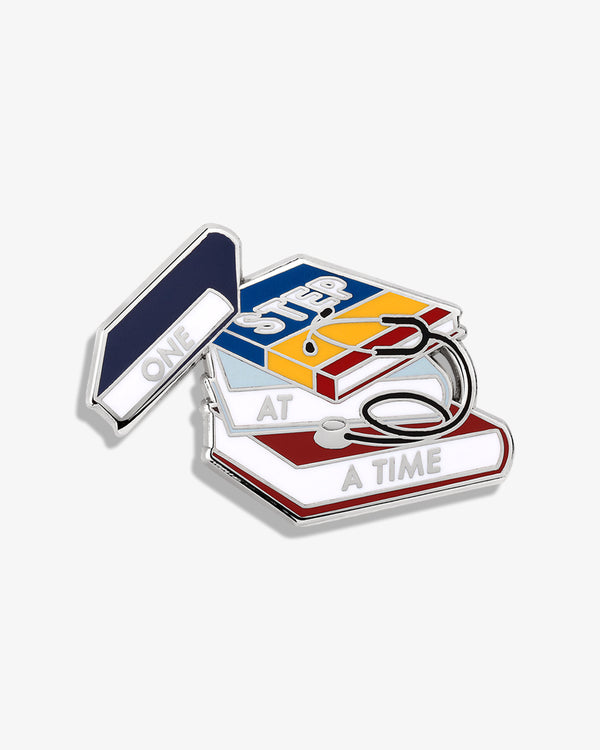 One Step At A Time (Step Exam) Lapel Pin