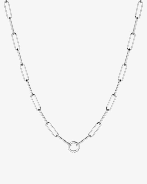 Paperclip Chain w/ Charm Holder