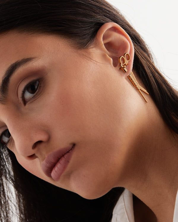 Single Bandage Scissors Earring