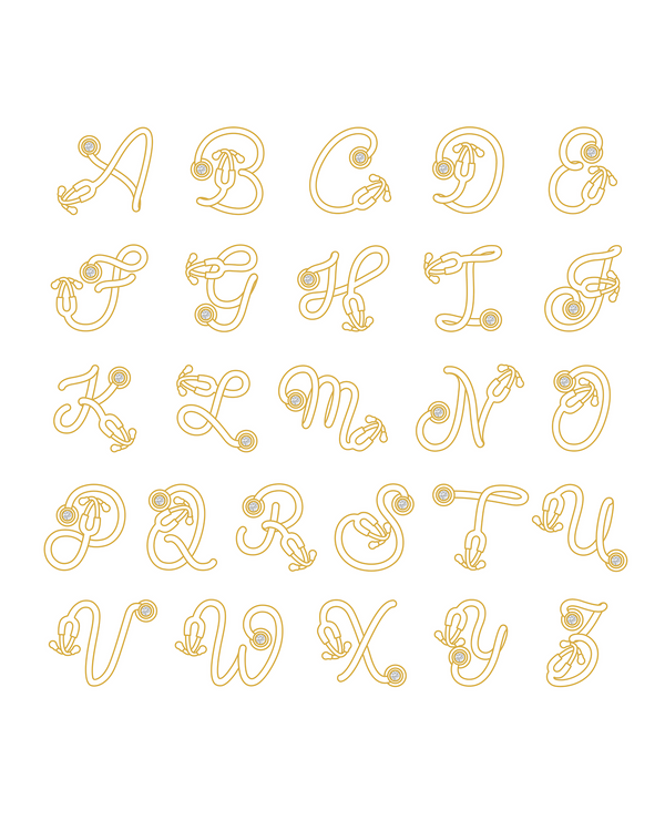 Stethoscope Initial Charm