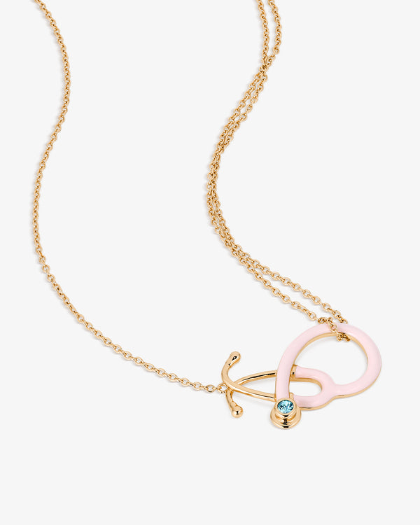 Stethoscope Enamel Necklace