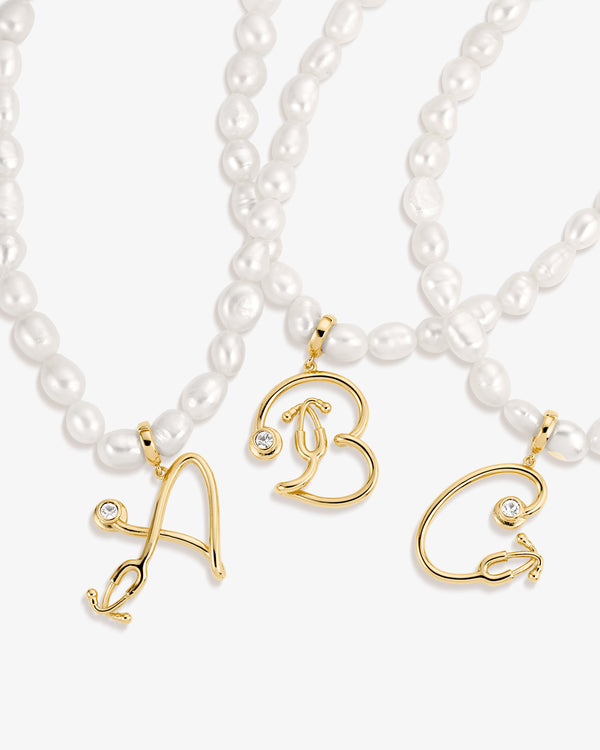 Stethoscope Initial Charm