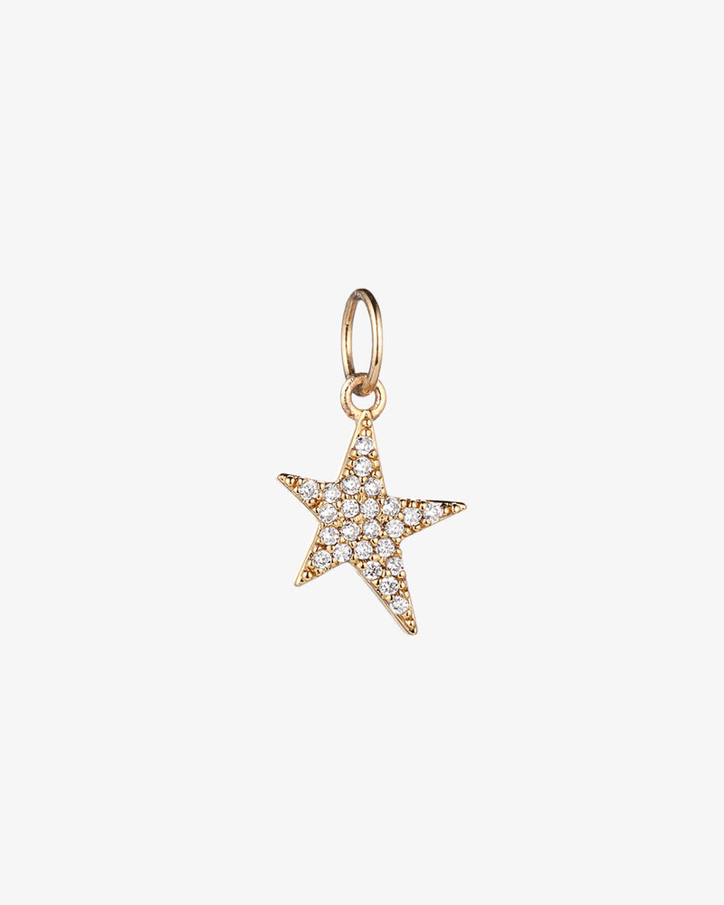 アクセサリー  ORDER SOLID STAR WITH PAVE CZ Hexagonal Star Silver SP/Gold GP Snow-flake Pave CZ Pendant