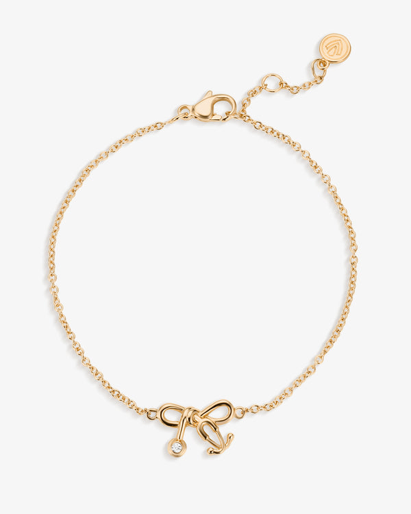 Tiny Stethoscope Bow Bracelet