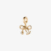 Tiny Stethoscope Bow Pendant Charm