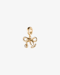 Tiny Stethoscope Bow Pendant Charm
