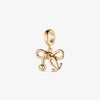 Tiny Stethoscope Bow Pendant Charm