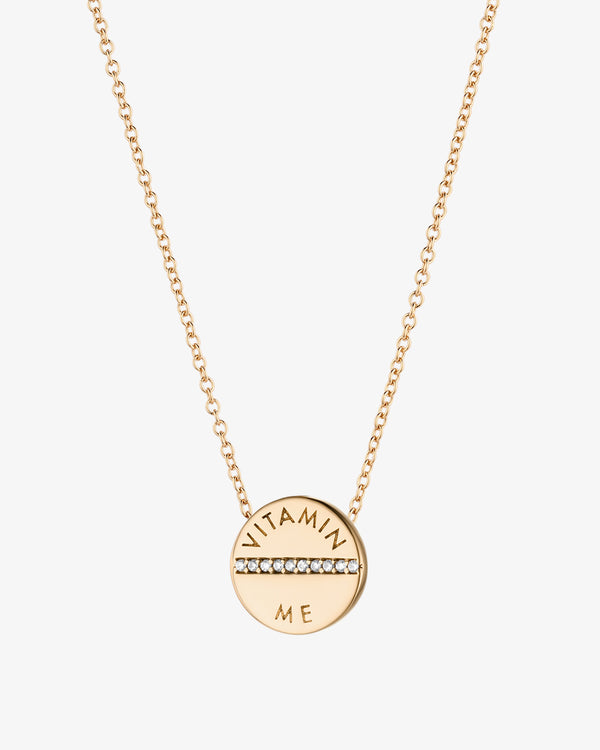 Vitamin Me Pavé Pill Tablet Necklace