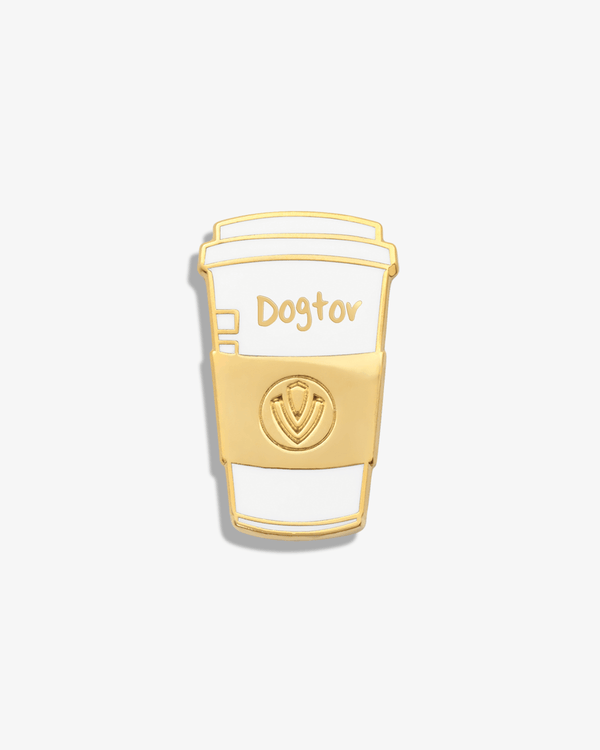 Coffee (Dogtor / Veterinarian) Lapel Pin - V Coterie