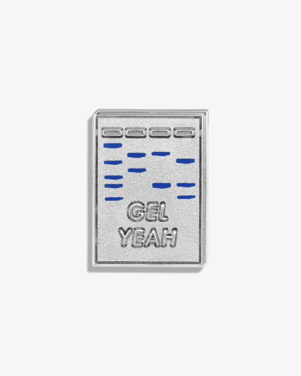 Gel Yeah (Gel Electrophoresis) Lapel Pin - V Coterie