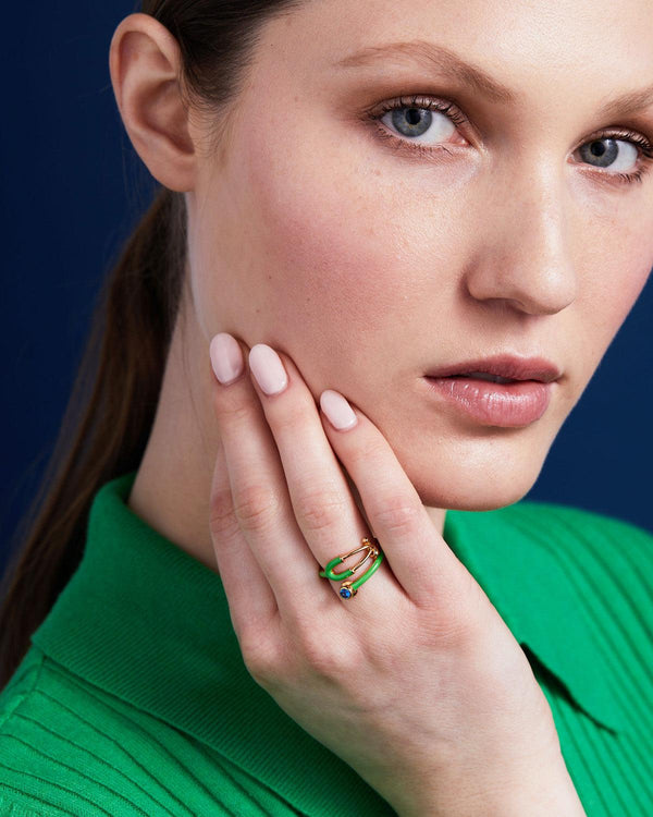 Stethoscope Enamel Ring - V Coterie