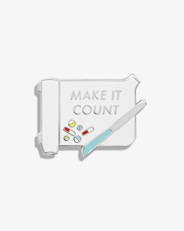 Make It Count Lapel Pin - V Coterie