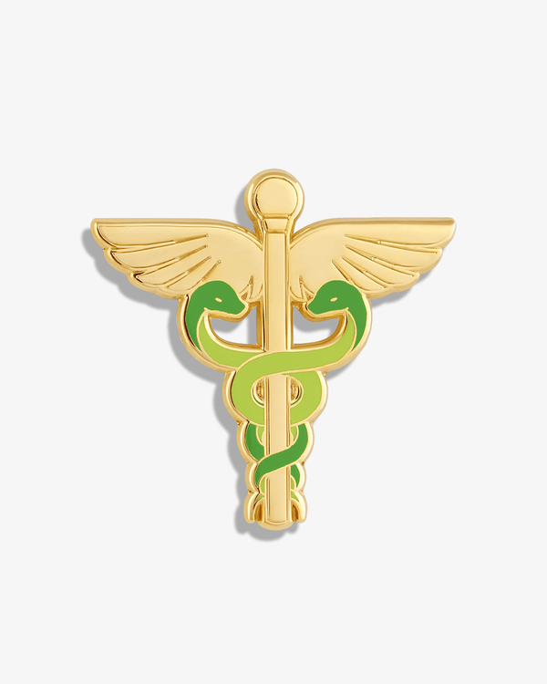 Modern Caduceus Lapel Pin - V Coterie