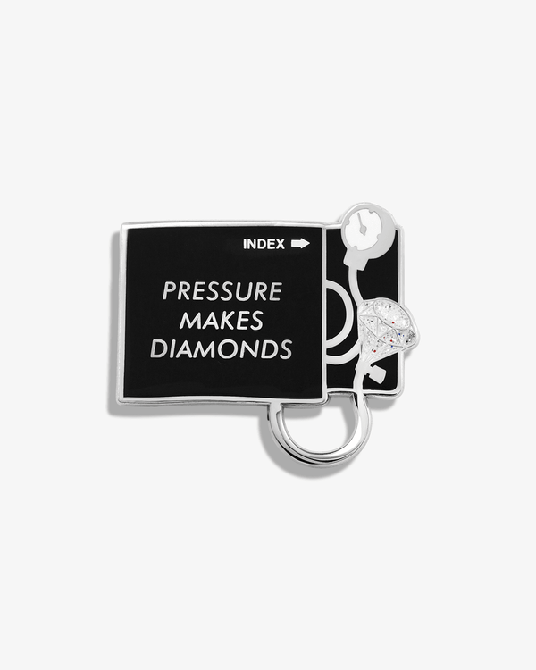 Pressure Makes Diamonds Sphygmomanometer Lapel Pin - V Coterie