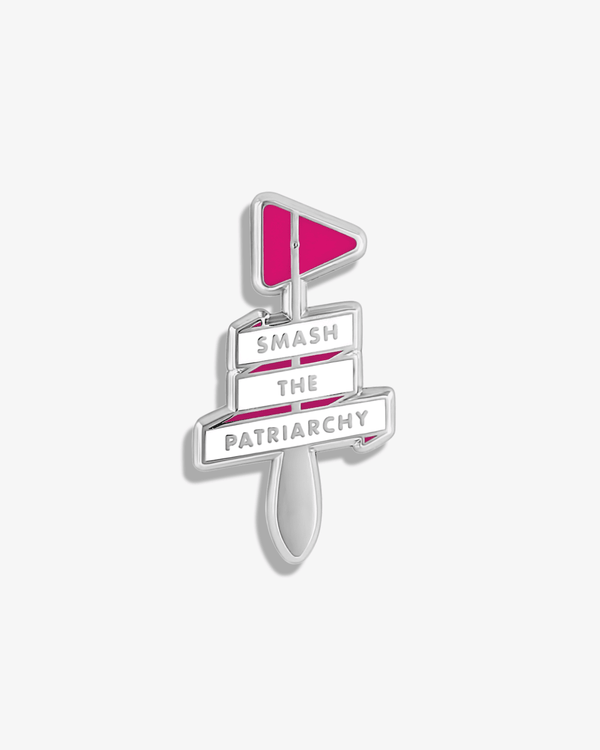 Smash The Patriarchy (Reflex Hammer) Lapel Pin - V Coterie